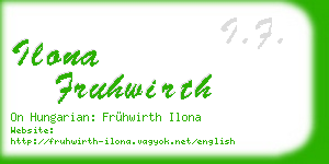 ilona fruhwirth business card